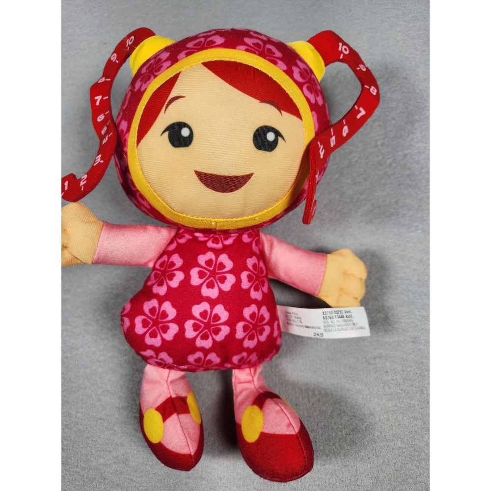 Team Umizoomi Milli Plush Doll Pink Floral Dress 8 Inch Fisher Price 2011